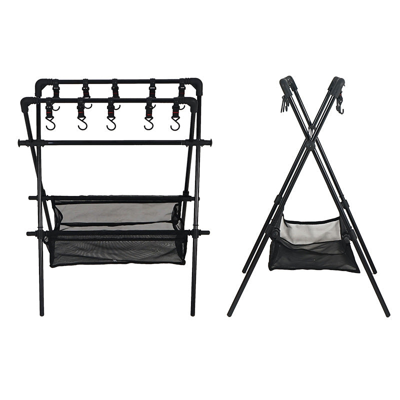 Étagère Pliante Camping - Séchoir Voiture - Filet Séchage - Rangement