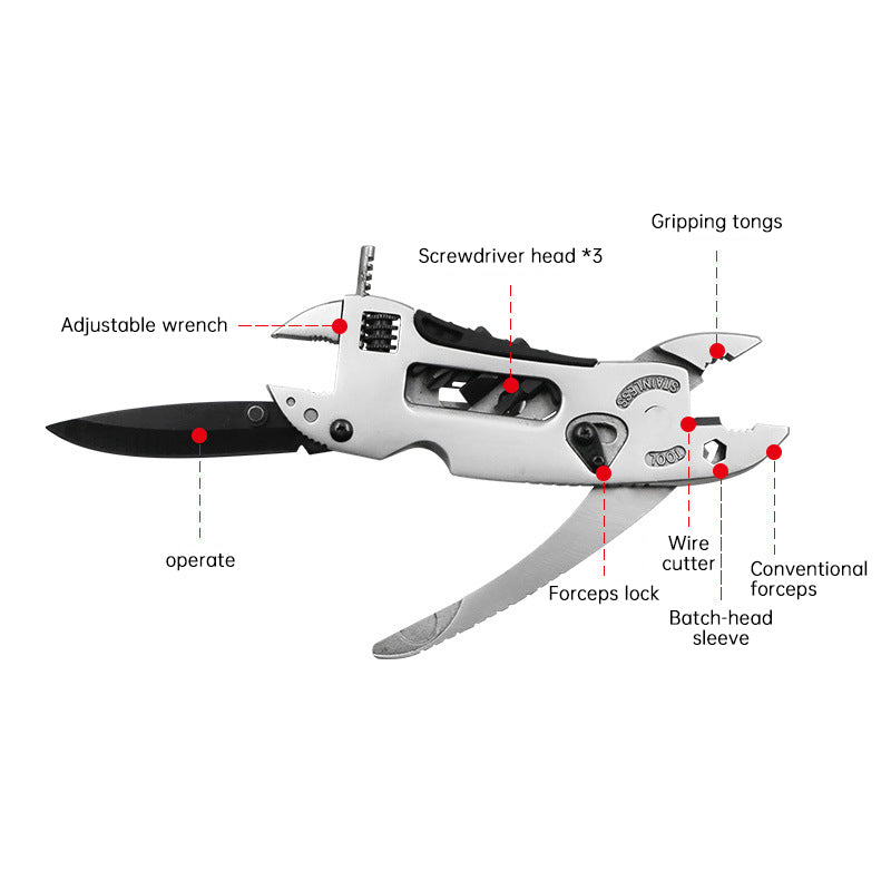 Pince Multi-Outils Camping - Clé Combinée - Régulière