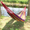 Hamac Toile Simple 280x80cm - Pliant Portable - Camping Extérieur