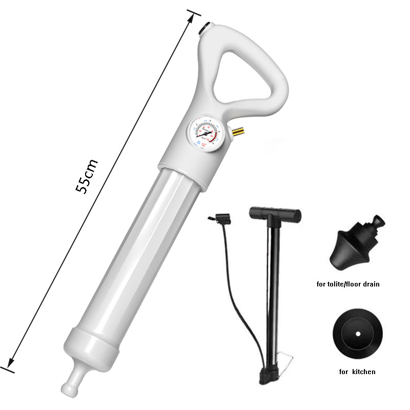 Déboucheur WC et Évier Haute Pression - Pistolet Air Power - Sans Produit