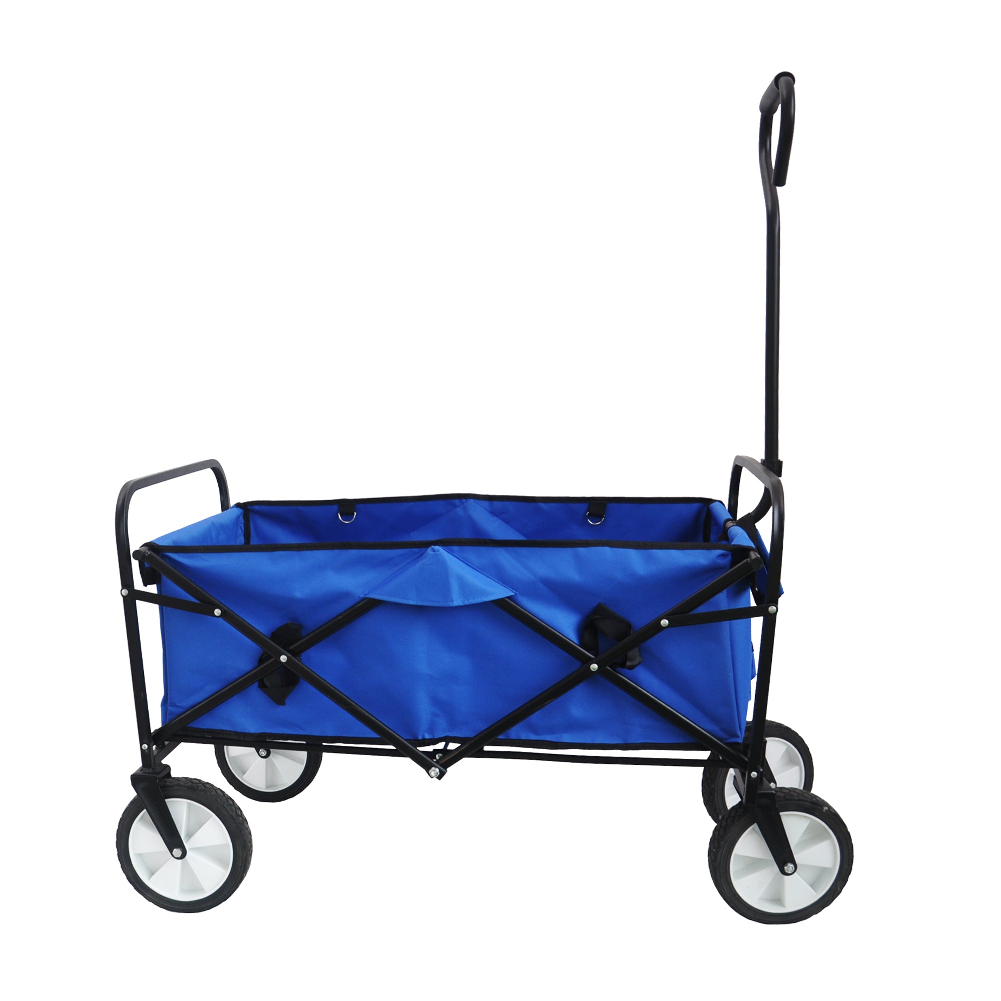 Chariot Pliant Jardin Courses Plage - Bleu - Wagon