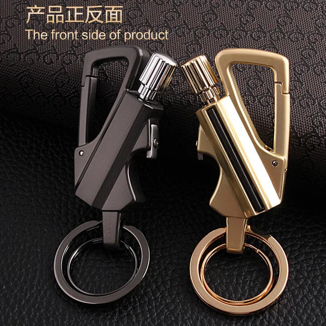 Allumette Permanente Mousqueton - Briquet Étanche Survie - Porte-Clés Silex