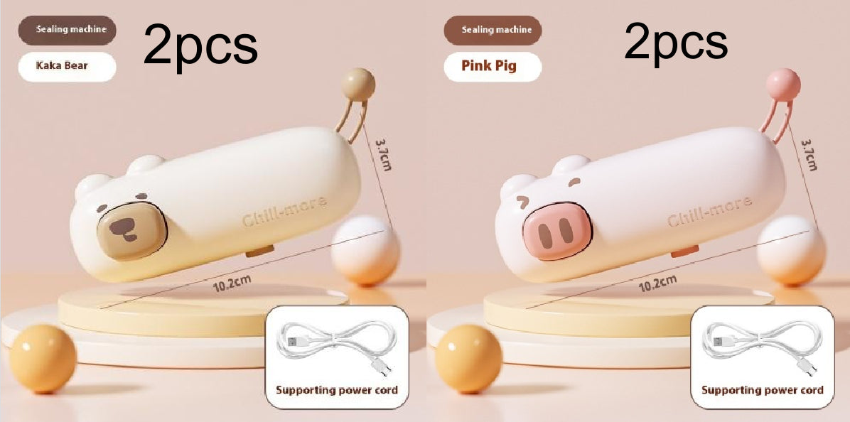 Mini scelleuse de sacs rechargeable USB avec coupe-sac