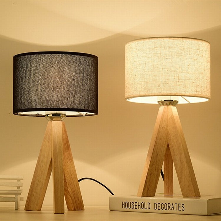 Petite Lampe Chevet Bois - Chambre Déco - Table