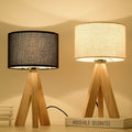Petite Lampe Chevet Bois - Chambre Déco - Table