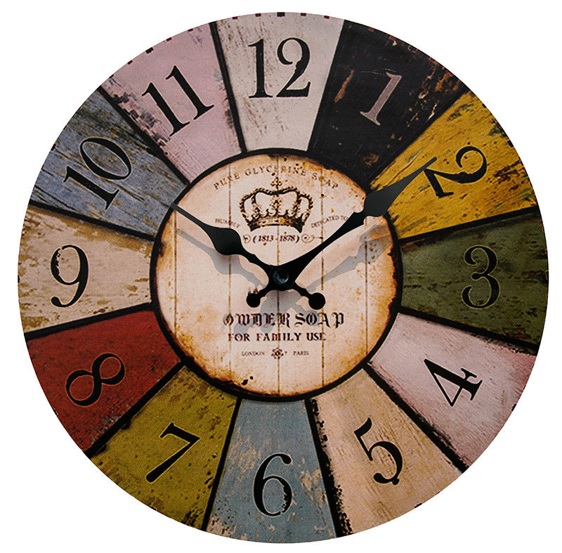 Horloge murale décorative vintage pour la maison