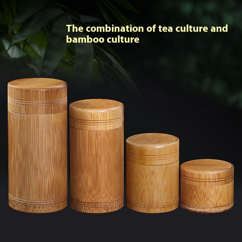 Boîte à Thé Portable en Bambou - Tube Scellé - Conservation Arôme