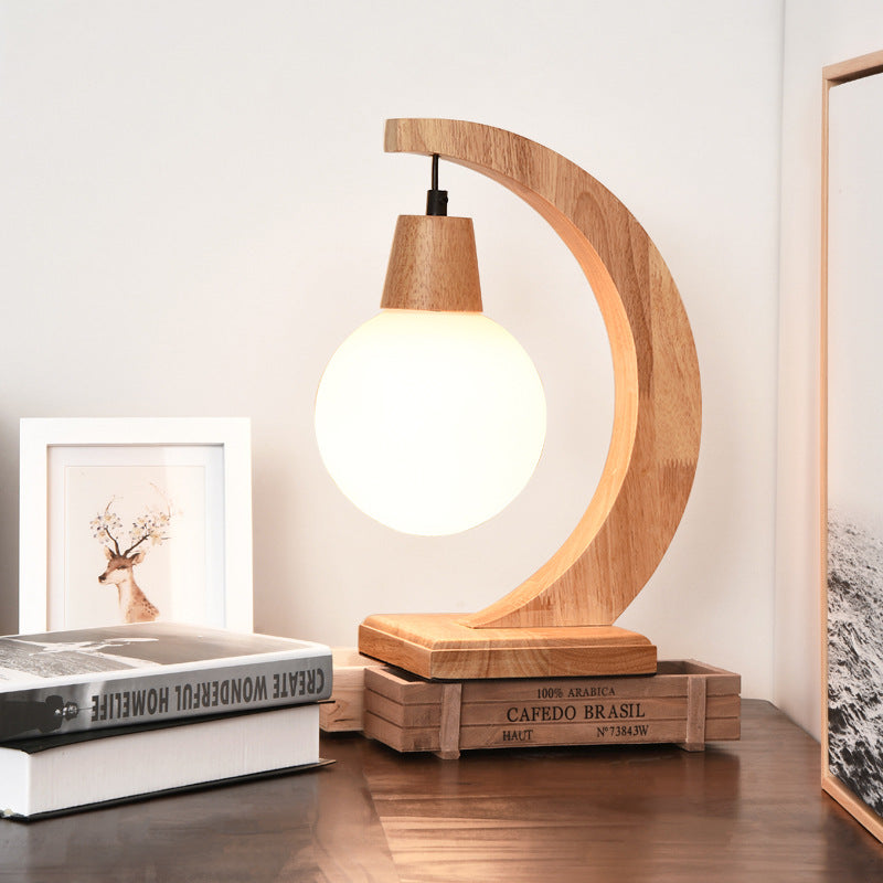 Lampe Table Bois LED Nordique Créative - Originale
