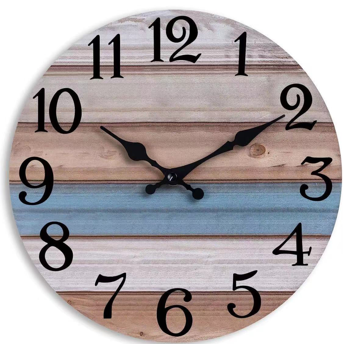 Horloge murale décorative vintage pour la maison