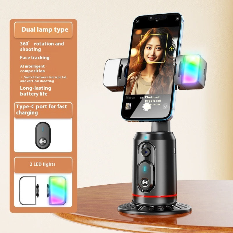 Support intelligent avec suivi du visage pour vidéos et diffusion en direct
