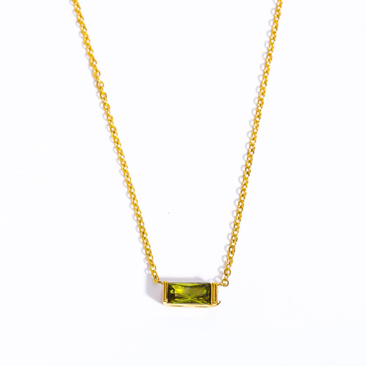 Collier avec pierre de naissance en zircon – 12 mois au choix