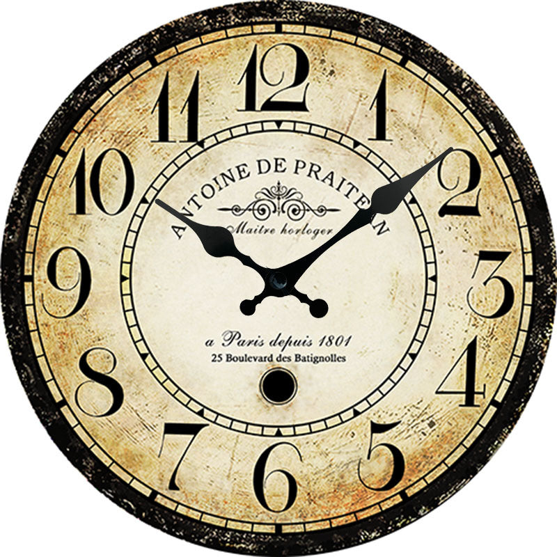 Horloge murale décorative vintage pour la maison