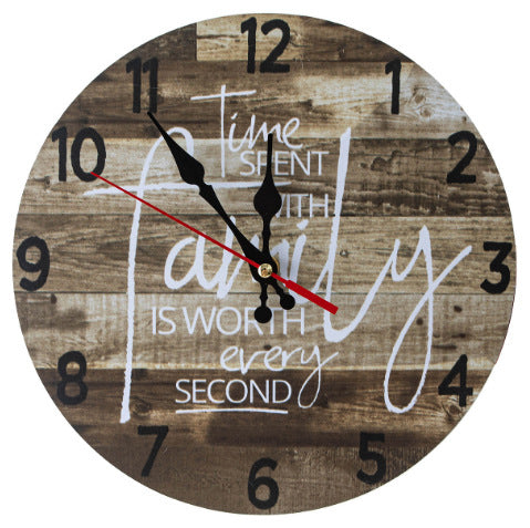 Horloge murale décorative vintage pour la maison