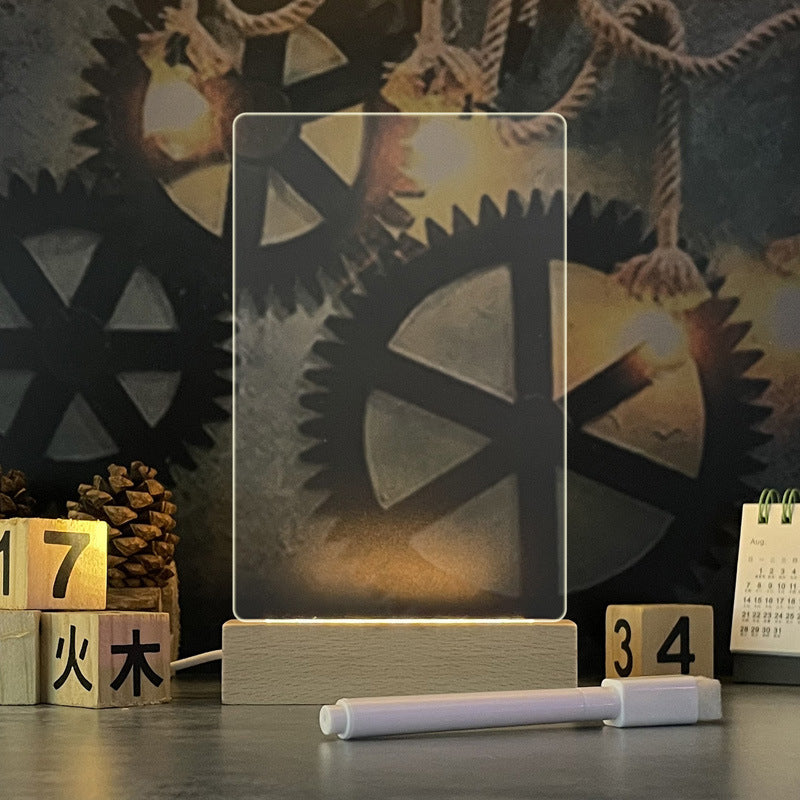 Tableau lumineux LED avec stylo pour messages personnalisés
